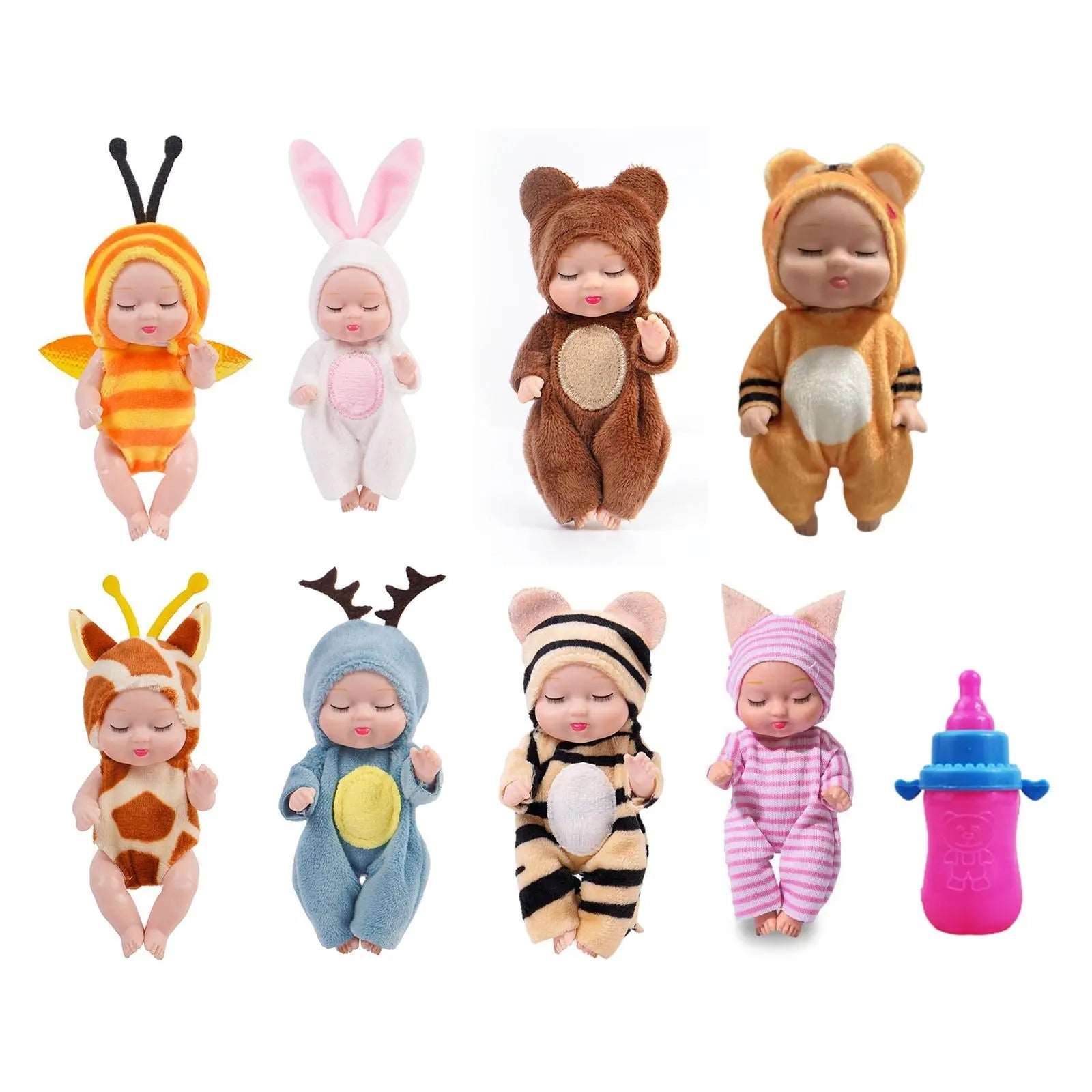 Mini Reborn Sleeping Doll with Flexible Joints - 11cm Realistic Toy - ToylandEU