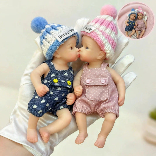  Mini Silicone Doll Washable Lifelike Soft Touch Toy -  ToylandEU™