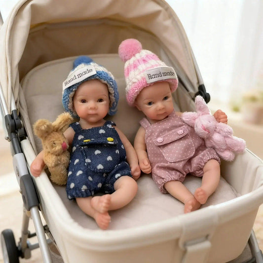  Mini Silicone Doll Washable Lifelike Soft Touch Toy -  ToylandEU™