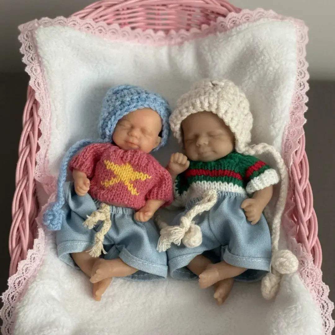 Mini Silicone Reborn Doll 15cm With Soft Washable Silicone Skin - ToylandEU