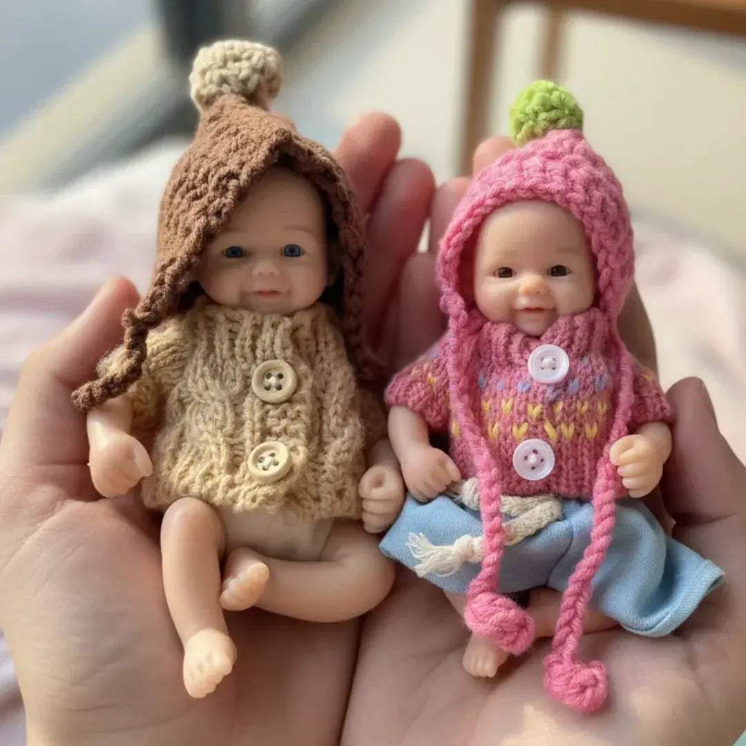 Mini Silicone Reborn Doll 15cm With Soft Washable Silicone Skin - ToylandEU