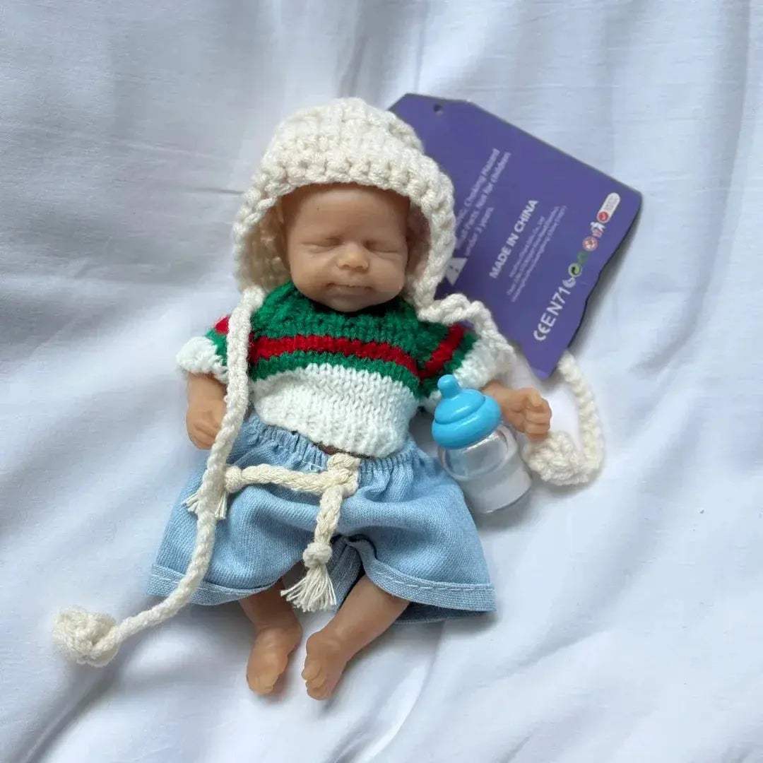 Mini Silicone Reborn Doll 15cm With Soft Washable Silicone Skin - ToylandEU