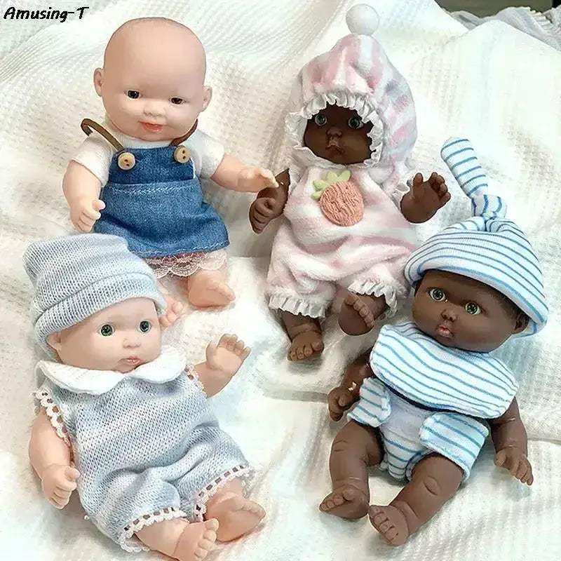 Mini Silicone Reborn Dolls 12cm Realistic Baby Doll Toy - ToylandEU