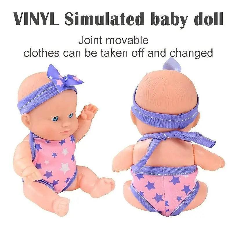  Mini Silicone Reborn Dolls Realistic Smiling Newborn Baby Doll -  ToylandEU™