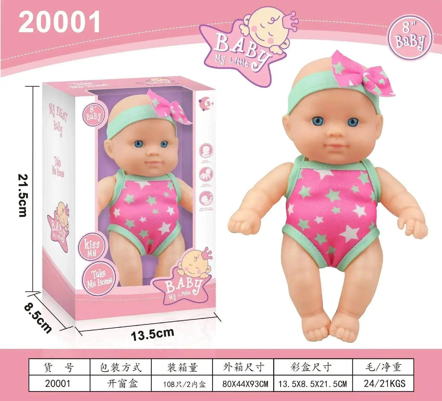  Mini Silicone Reborn Dolls Realistic Smiling Newborn Baby Doll -  ToylandEU™