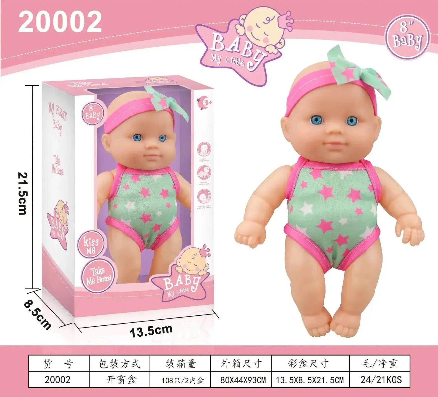  Mini Silicone Reborn Dolls Realistic Smiling Newborn Baby Doll -  ToylandEU™