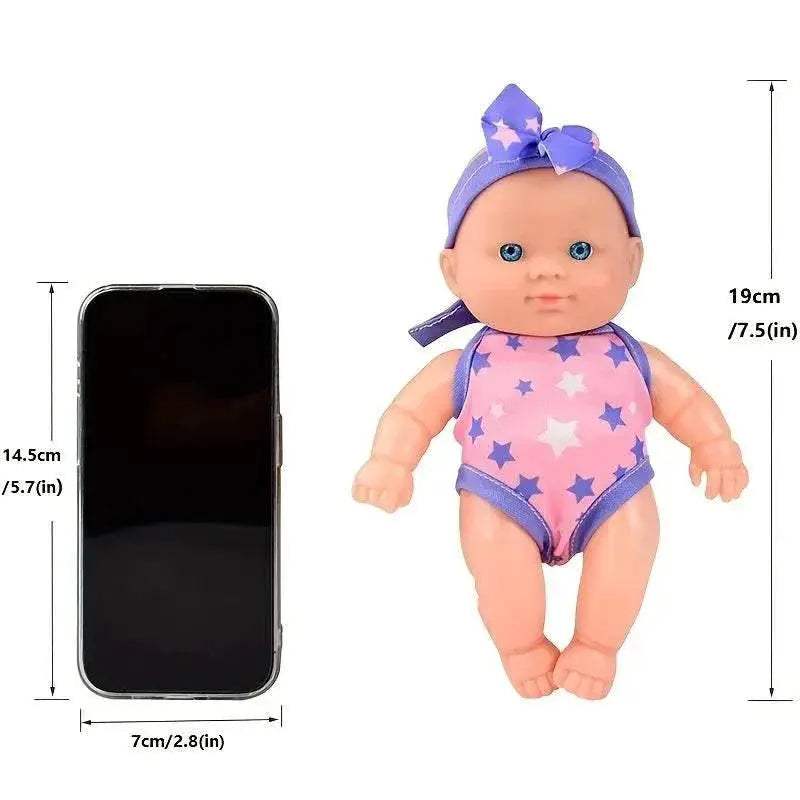  Mini Silicone Reborn Dolls Realistic Smiling Newborn Baby Doll -  ToylandEU™