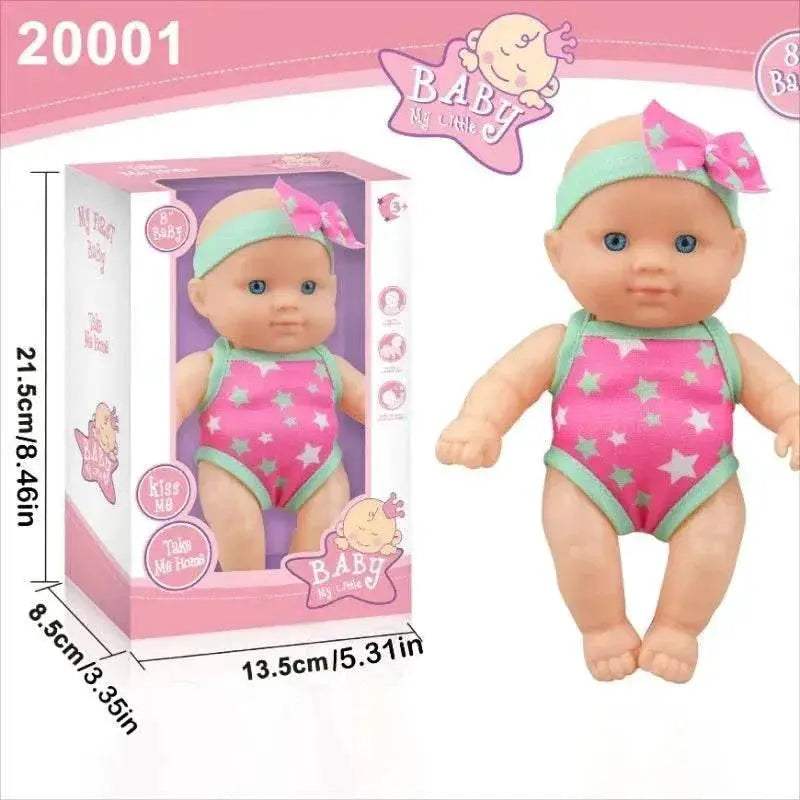  Mini Silicone Reborn Dolls Realistic Smiling Newborn Baby Doll -  ToylandEU™