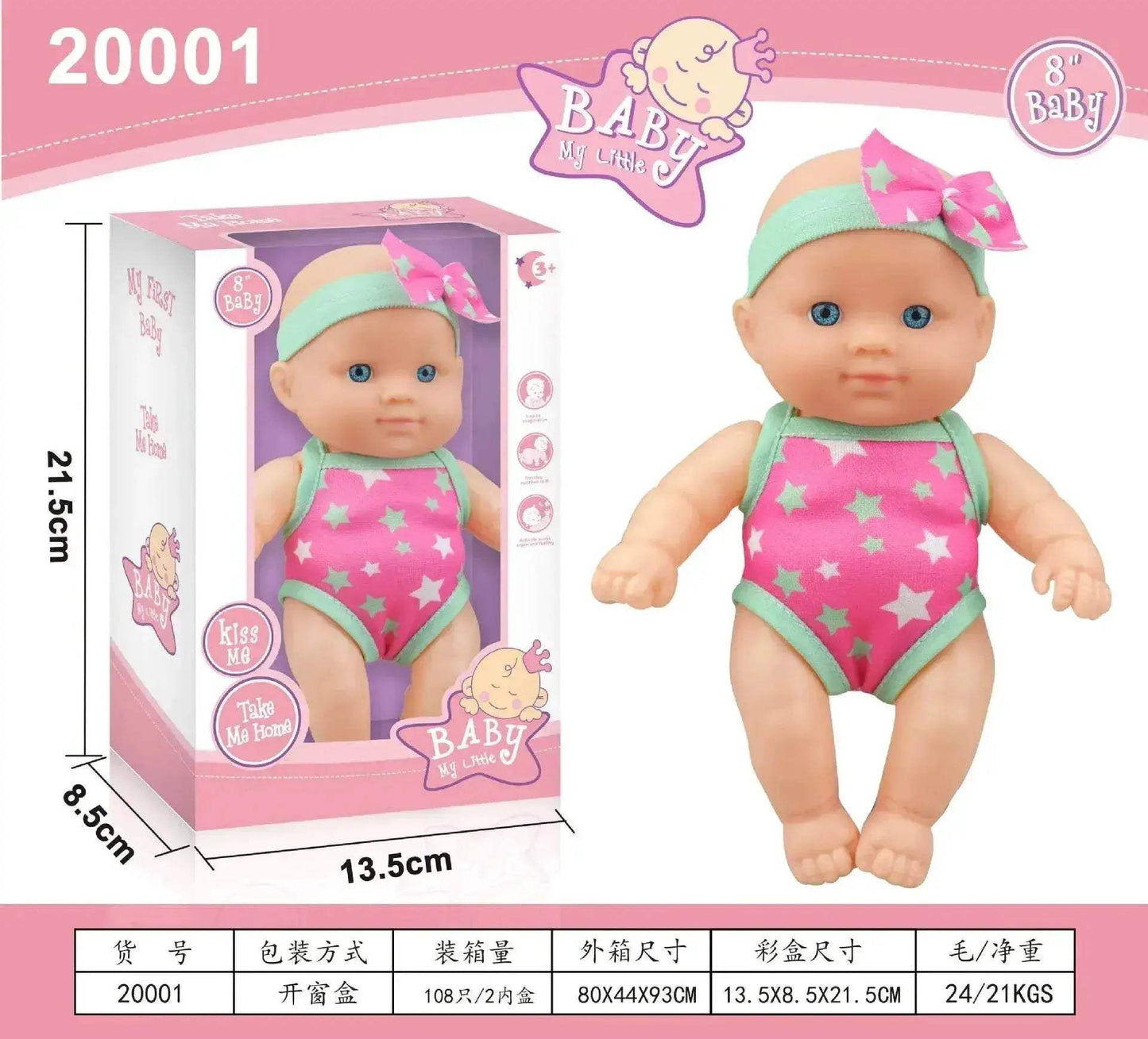  Mini Silicone Reborn Dolls Realistic Smiling Newborn Baby Doll -  ToylandEU™