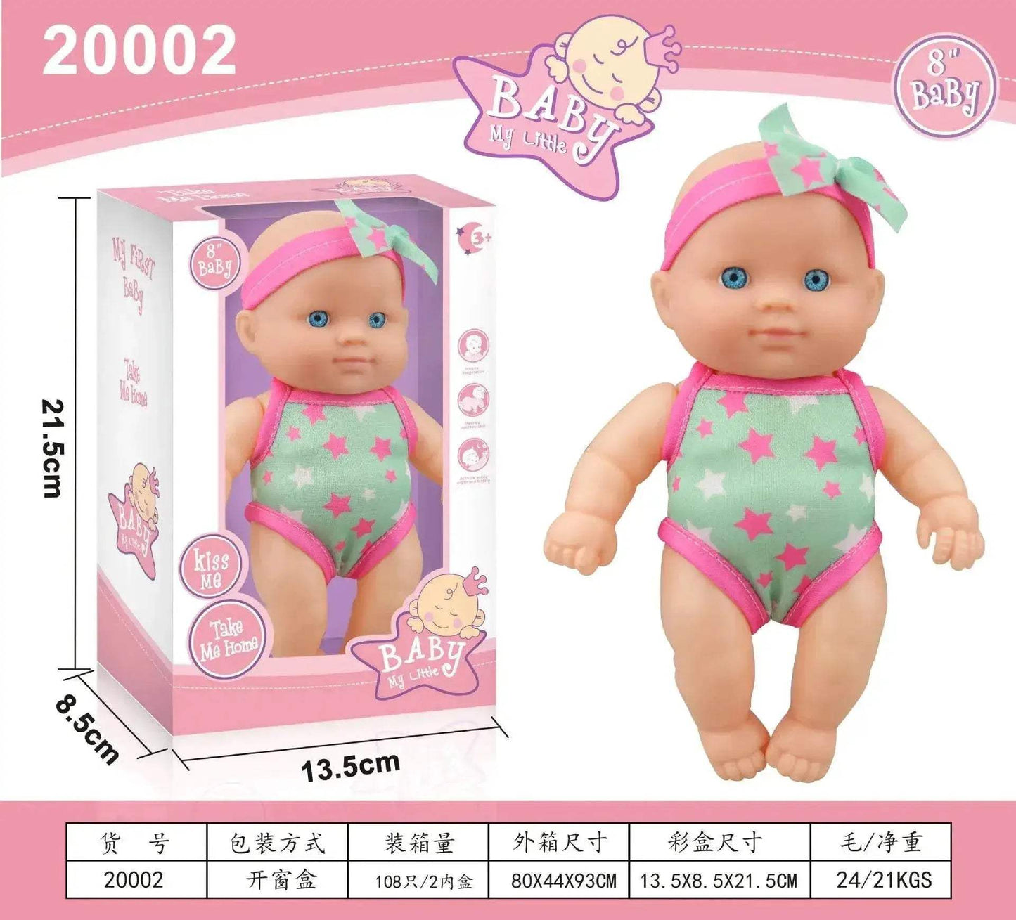  Mini Silicone Reborn Dolls Realistic Smiling Newborn Baby Doll -  ToylandEU™