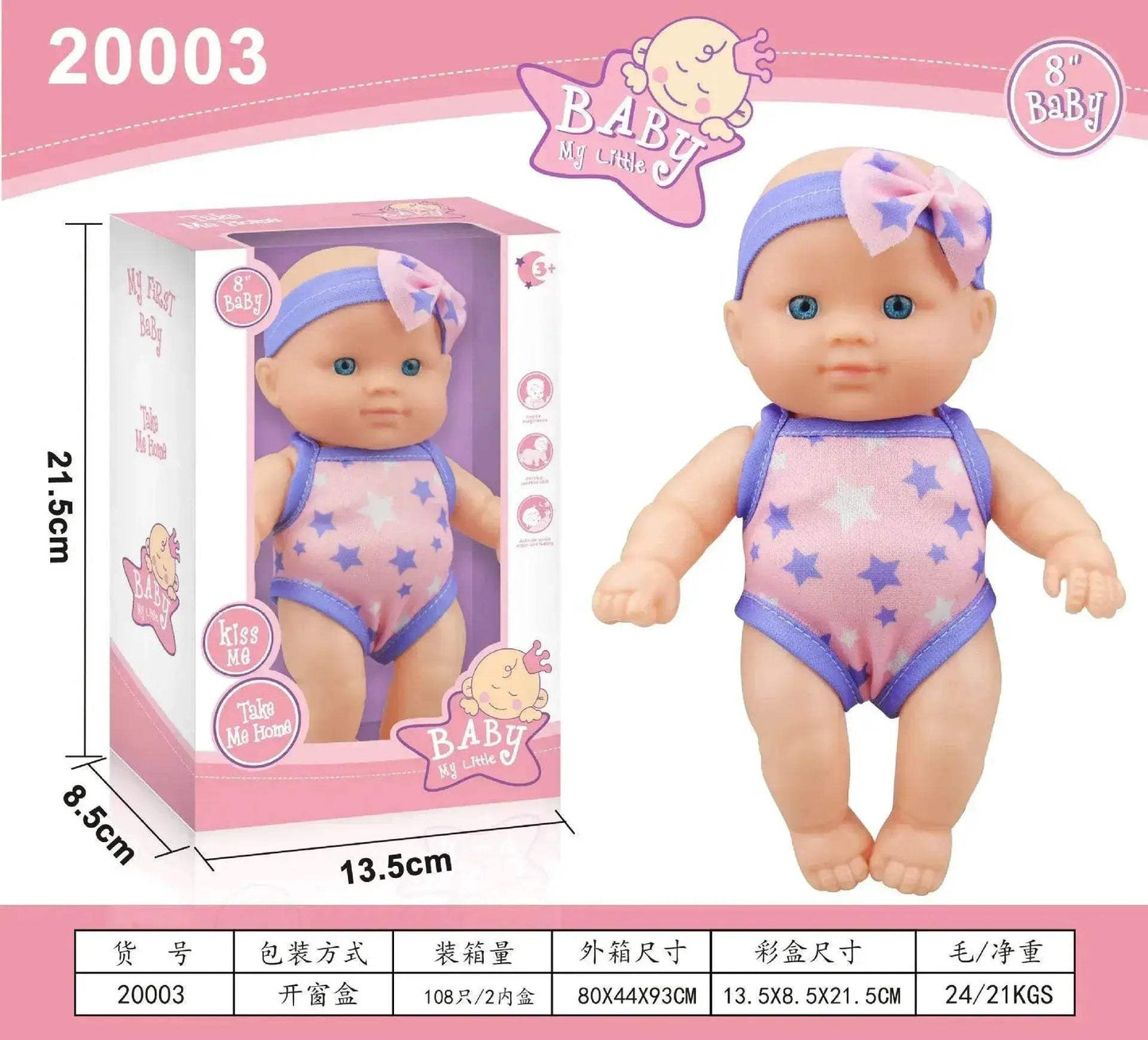  Mini Silicone Reborn Dolls Realistic Smiling Newborn Baby Doll -  ToylandEU™