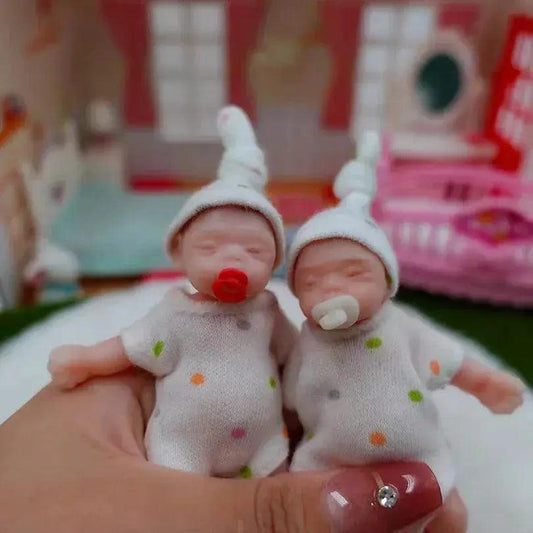  Mini Silicone Reborn Girl Doll Two Outfit Sets -  ToylandEU™
