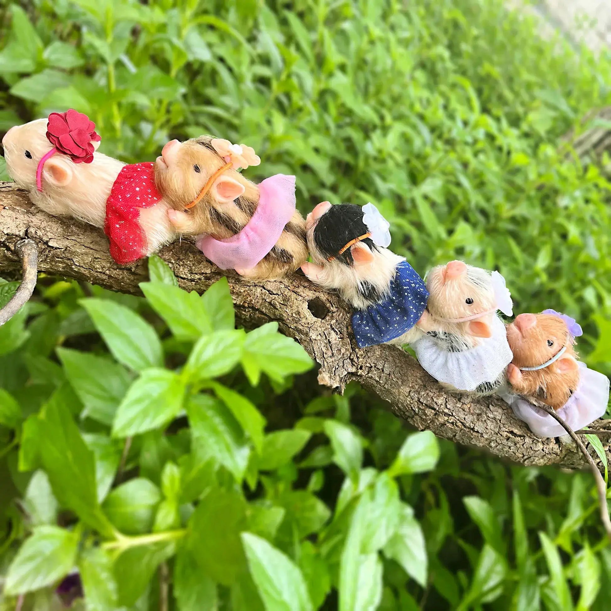 Mini Silicone Reborn Piglet Doll 12cm With 3 Outfit Sets - ToylandEU