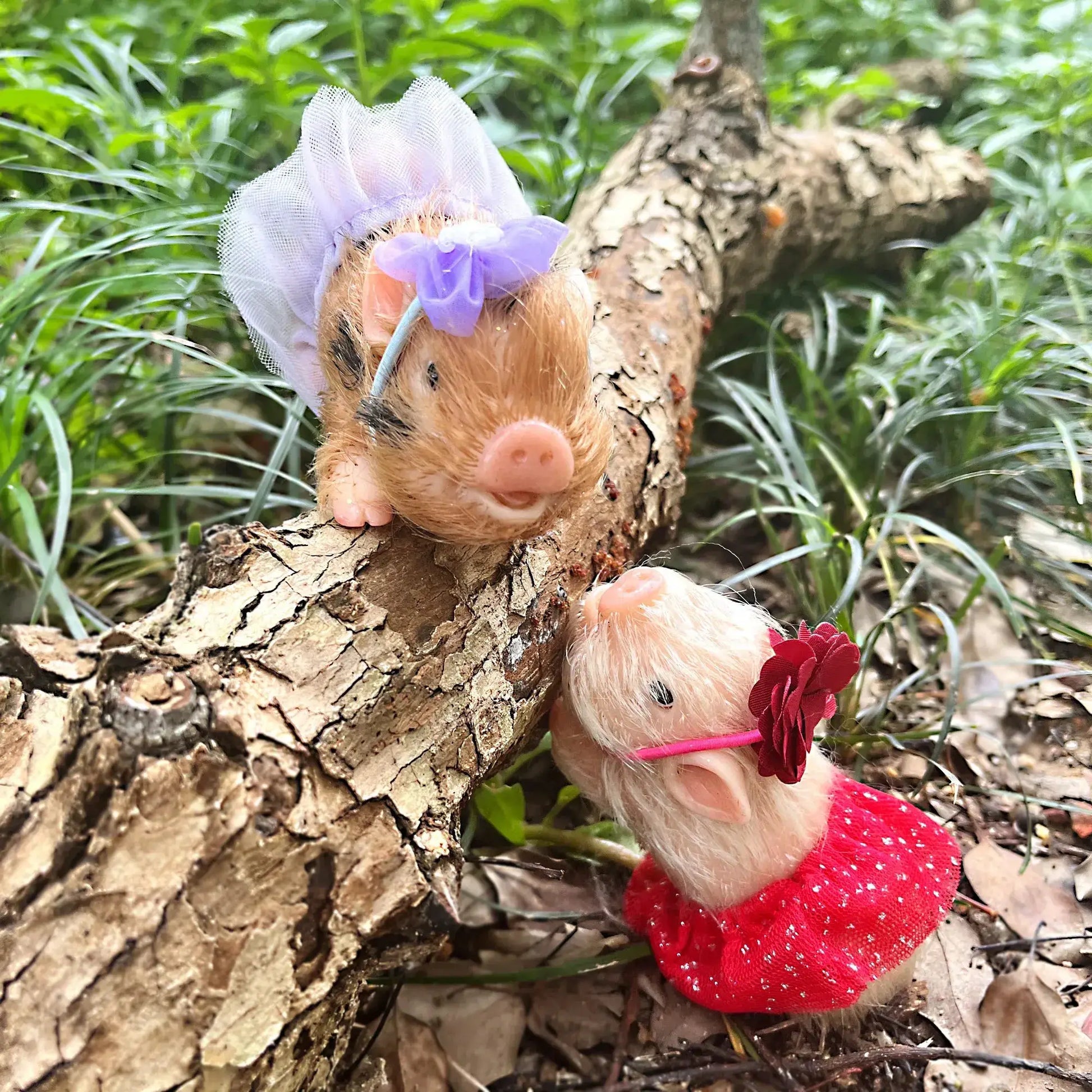 Mini Silicone Reborn Piglet Doll 12cm With 3 Outfit Sets - ToylandEU