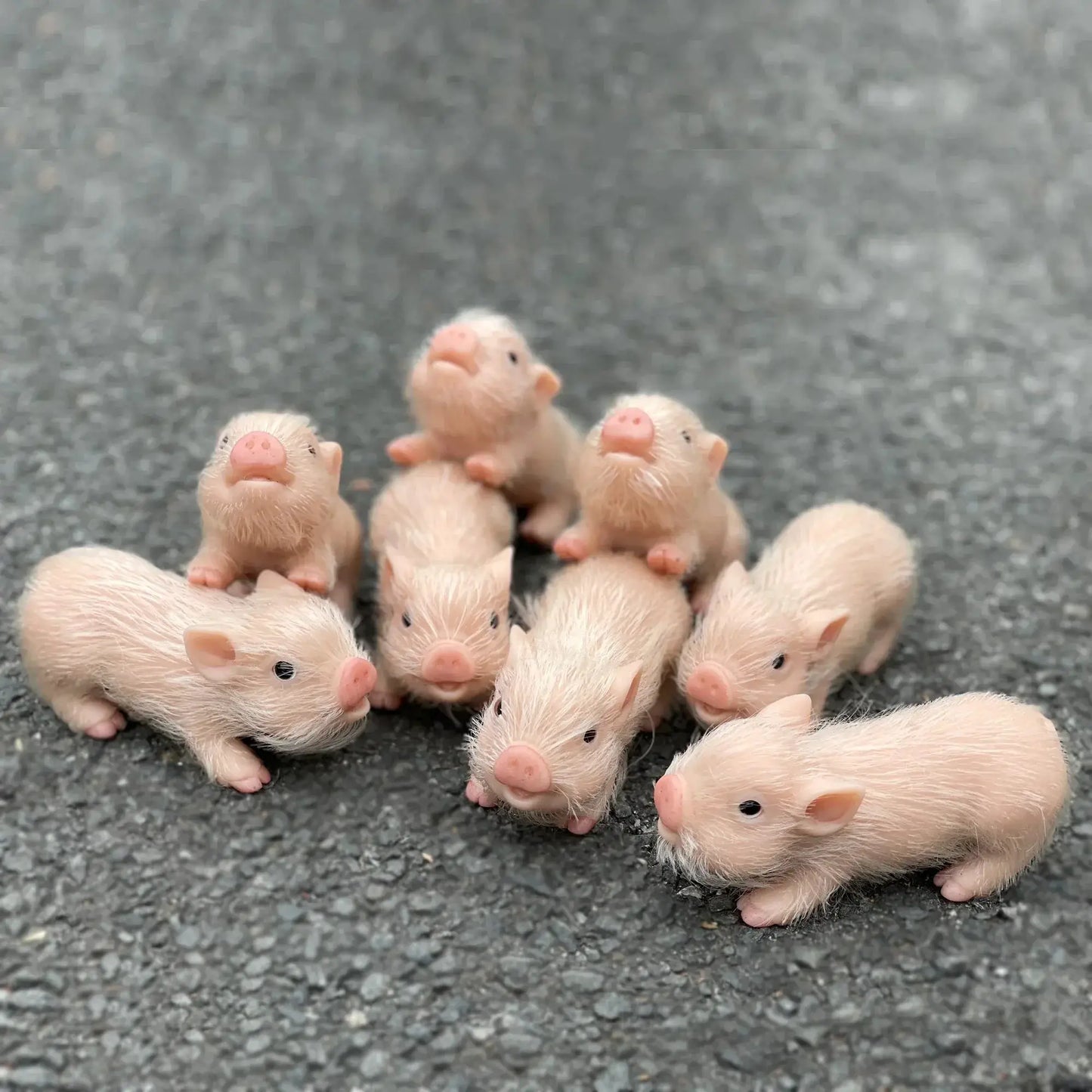 Mini Silicone Reborn Piglet Doll 12cm With 3 Outfit Sets - ToylandEU