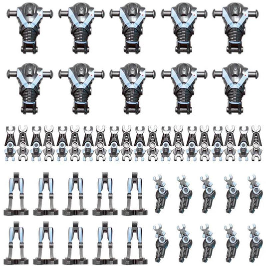 Mini Space Robot Doll with Lightsaber Blaster Armor - 4CM Kit - ToylandEU