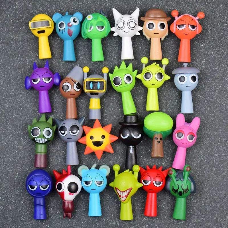 Mini Sprunki Action Figures Set 24pcs Cartoon Doll Figurines - ToylandEU