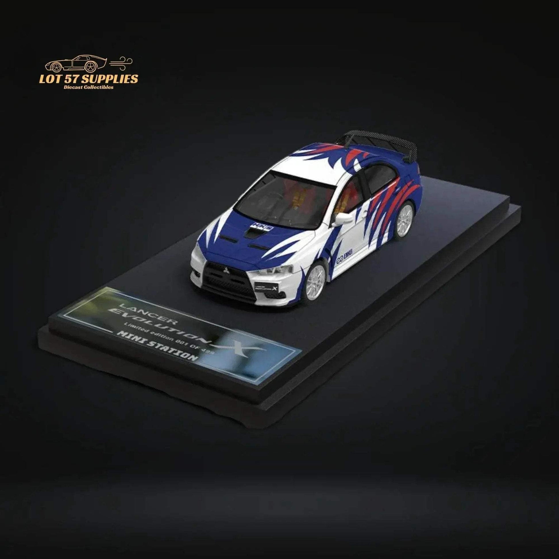 Mini Station Mitsubishi Lancer EVO X Need for Speed Black List #9 Livery Ordinary 1:64 - ToylandEU