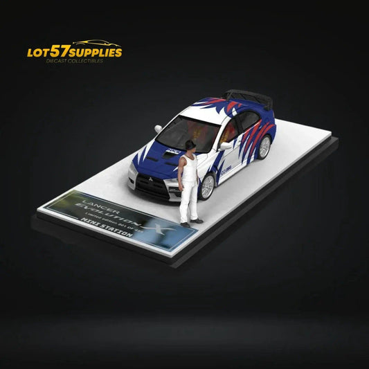  Mini Station Mitsubishi Lancer EVO X Need for Speed Black List #9 Livery Figure Version 1:64 -  ToylandEU™