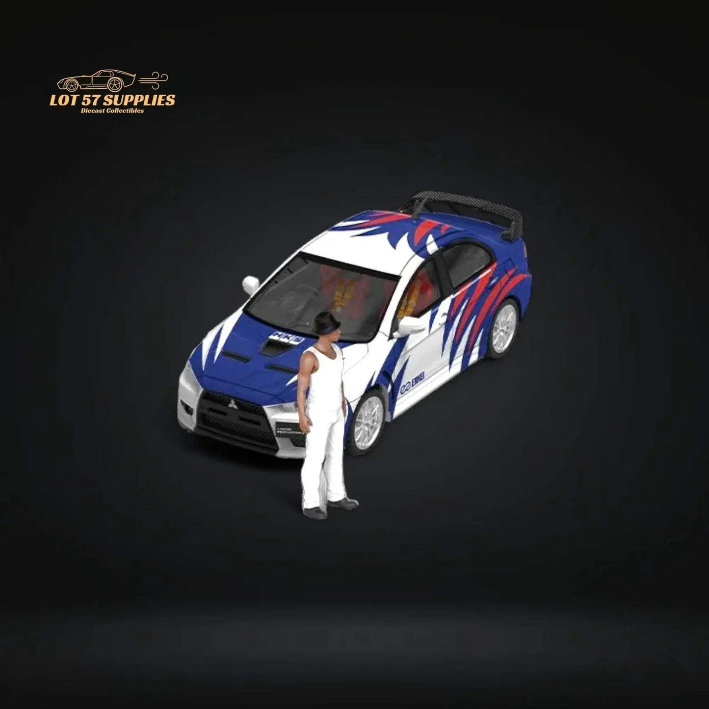 Mini Station Mitsubishi Lancer EVO X Need for Speed Black List #9 Livery Figure Version 1:64 - ToylandEU