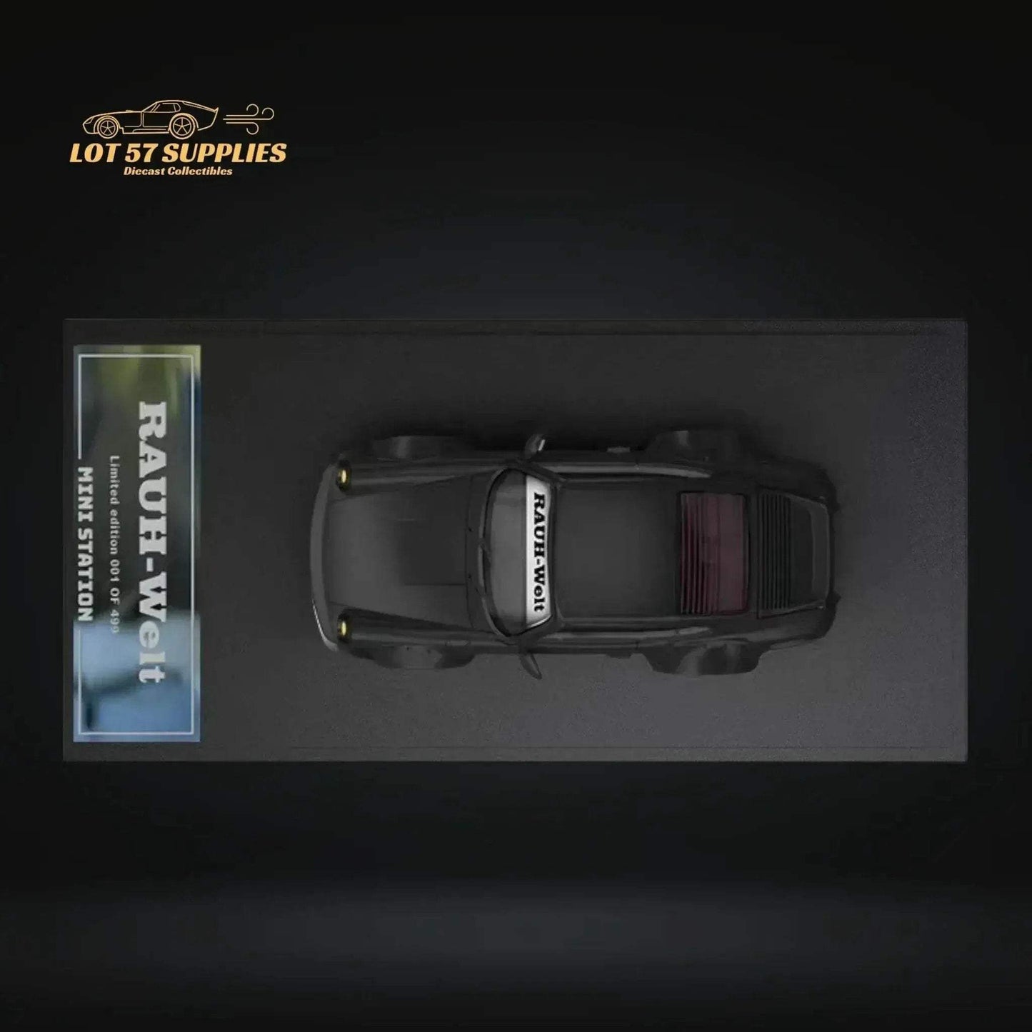 Mini Station Porsche RWB 964 Samurai Black Ordinary 1:64 - ToylandEU