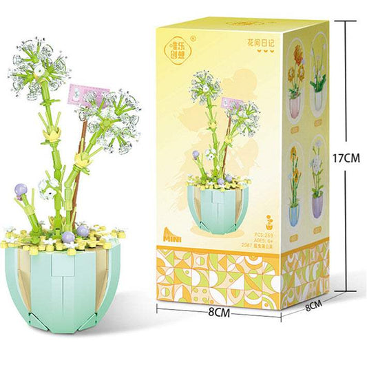 Mini Succulent Potted Plant Building Blocks | Eternal Flower