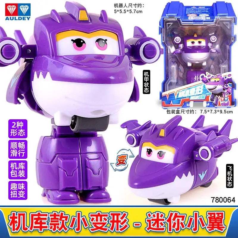 Mini Transforming Plane Robot Action Figures For Kids - ToylandEU