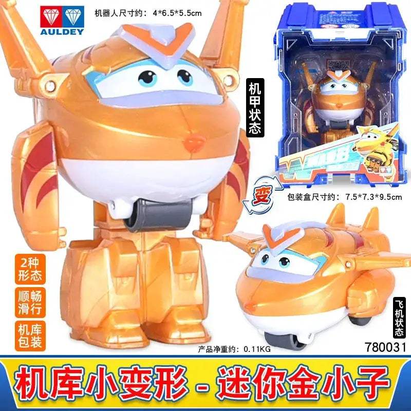 Mini Transforming Plane Robot Action Figures For Kids - ToylandEU