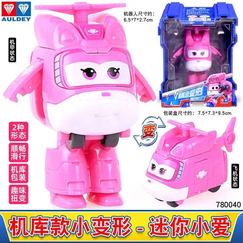 Mini Transforming Plane Robot Action Figures For Kids - ToylandEU