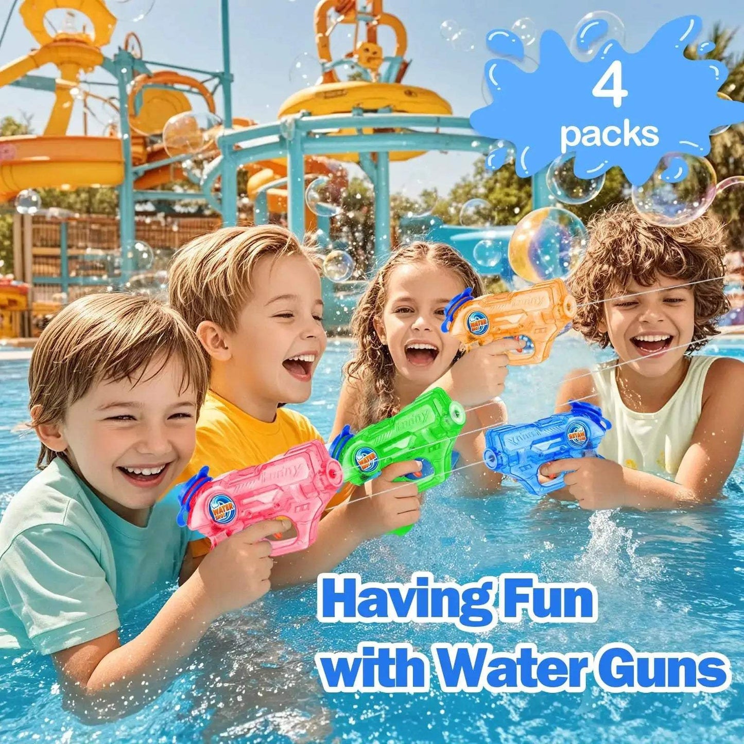 Mini Water Gun for Kids Quick Fill Lightweight Pool Blaster - ToylandEU