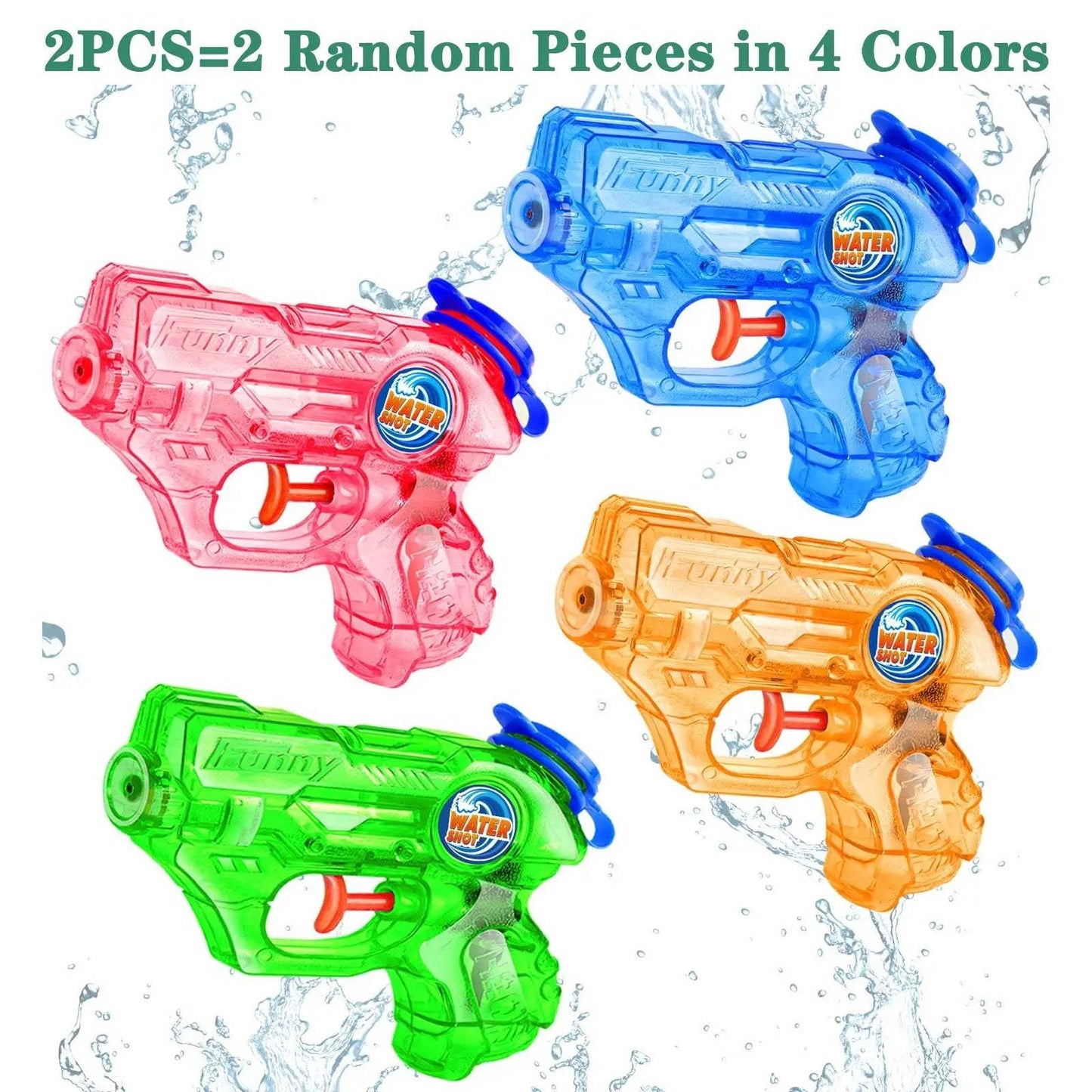 Mini Water Gun for Kids Quick Fill Lightweight Pool Blaster - ToylandEU