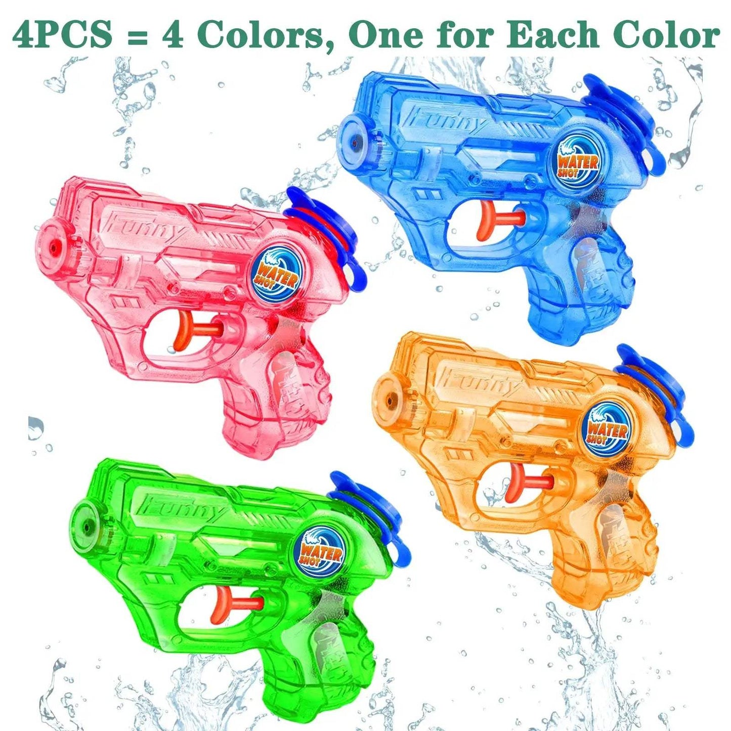 Mini Water Gun for Kids Quick Fill Lightweight Pool Blaster - ToylandEU