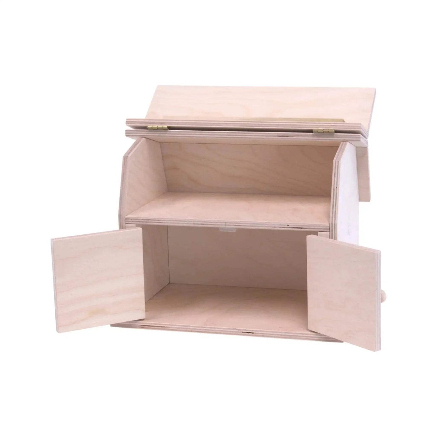 Mini Wooden Barn Toy, Hip Roof Barn Design, Amish-Made - ToylandEU