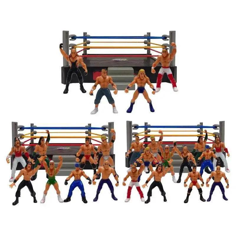  Mini Wrestling Ring Battle Pack Play Set With Action Figures -  ToylandEU™
