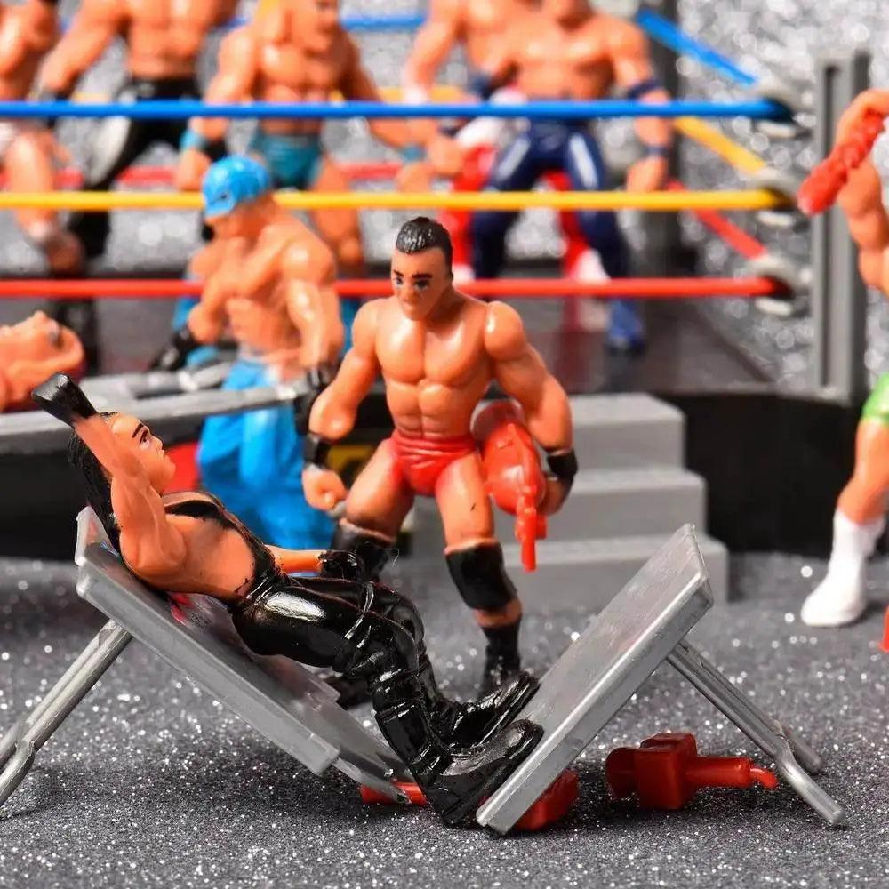  Mini Wrestling Ring Battle Pack Play Set With Action Figures -  ToylandEU™
