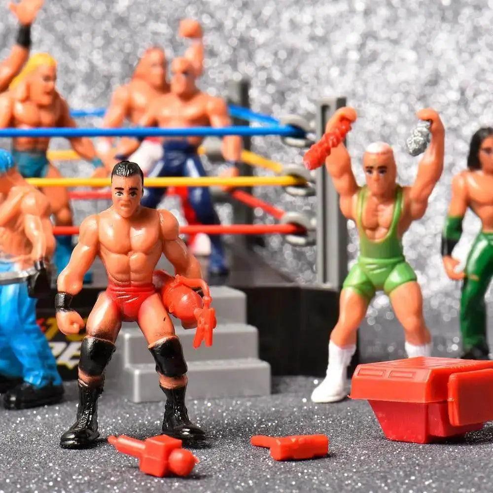  Mini Wrestling Ring Battle Pack Play Set With Action Figures -  ToylandEU™