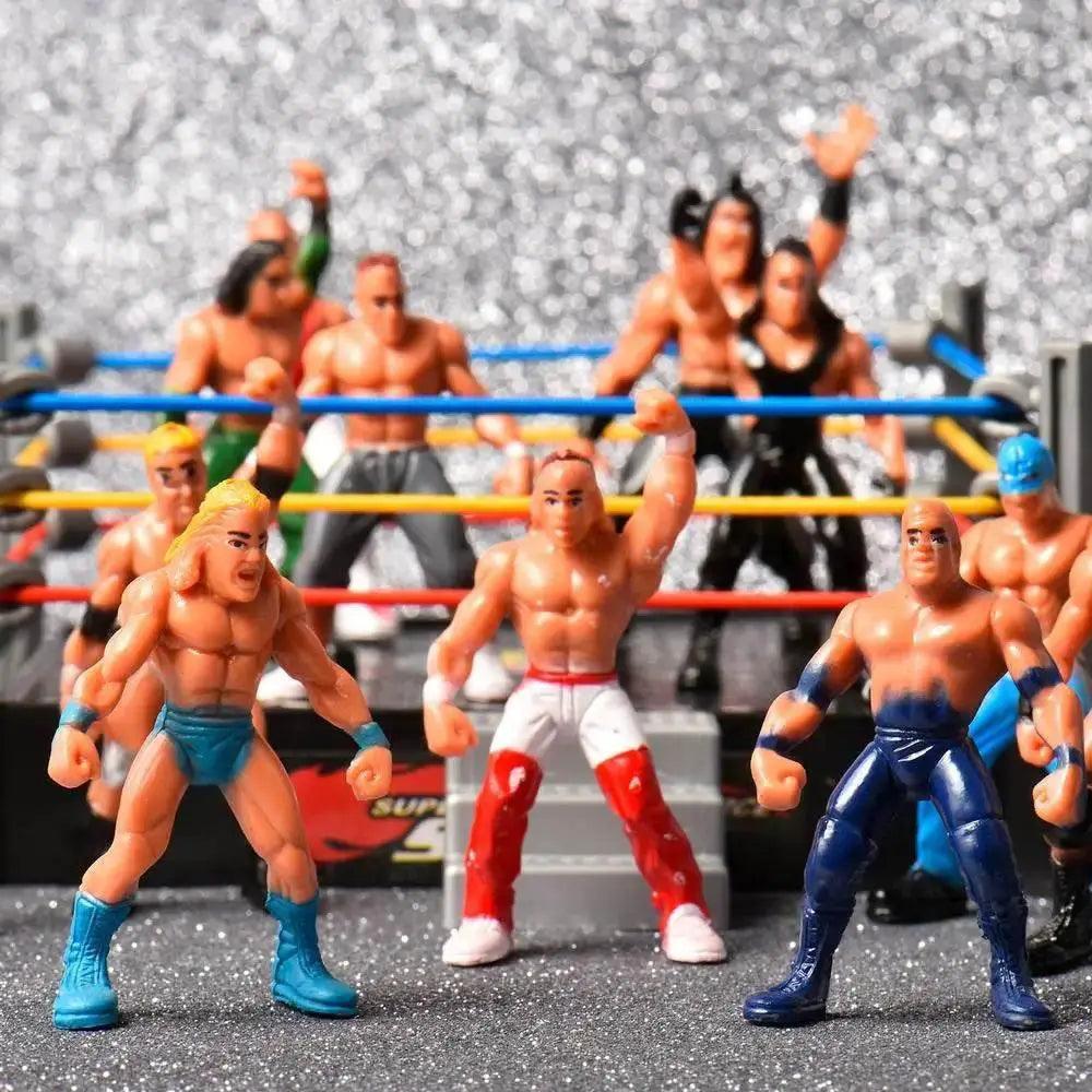  Mini Wrestling Ring Battle Pack Play Set With Action Figures -  ToylandEU™
