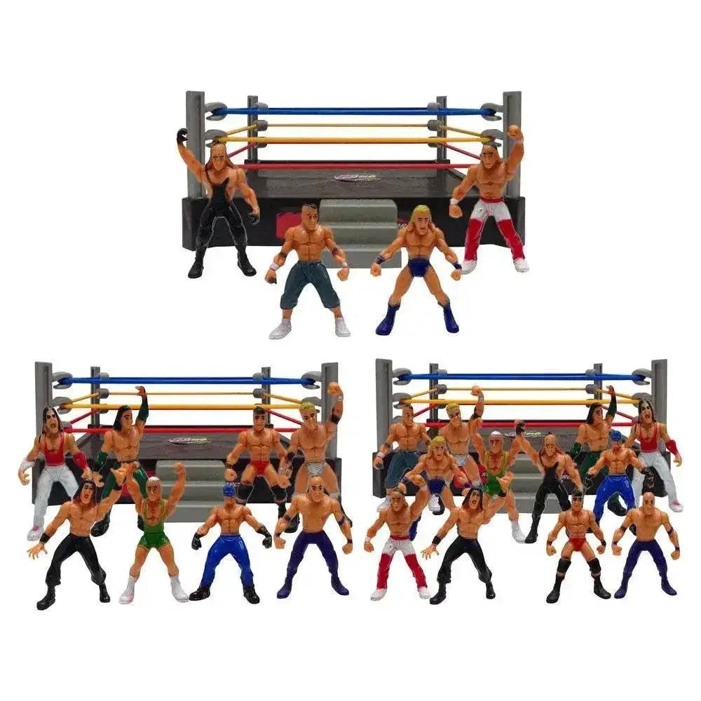  Mini Wrestling Ring Battle Pack Play Set With Action Figures -  ToylandEU™