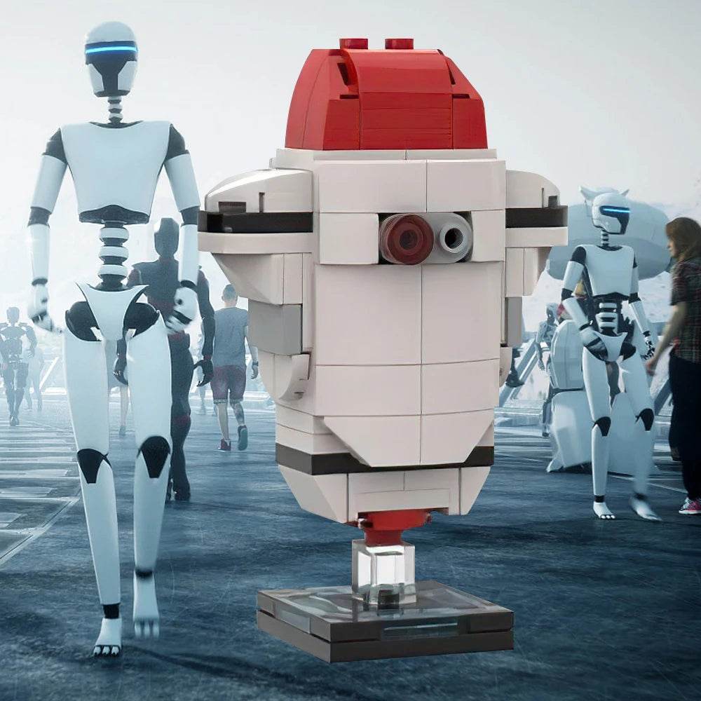 MiniWalli Building Blocks Animation Figure Model Set Bricks GO-4 Security Bot Toys DIY Gift Birthday for Kids Adult - ToylandEU