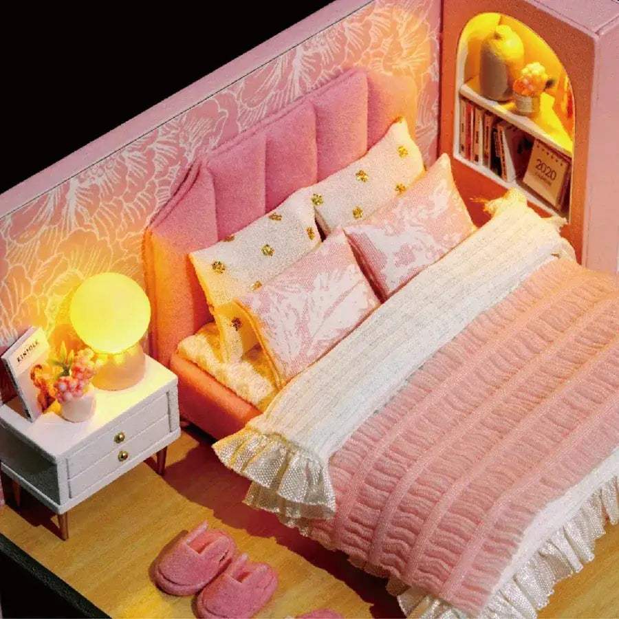 Miniature Dollhouse DIY Kit With Furniture For Kids Rooms - ToylandEU