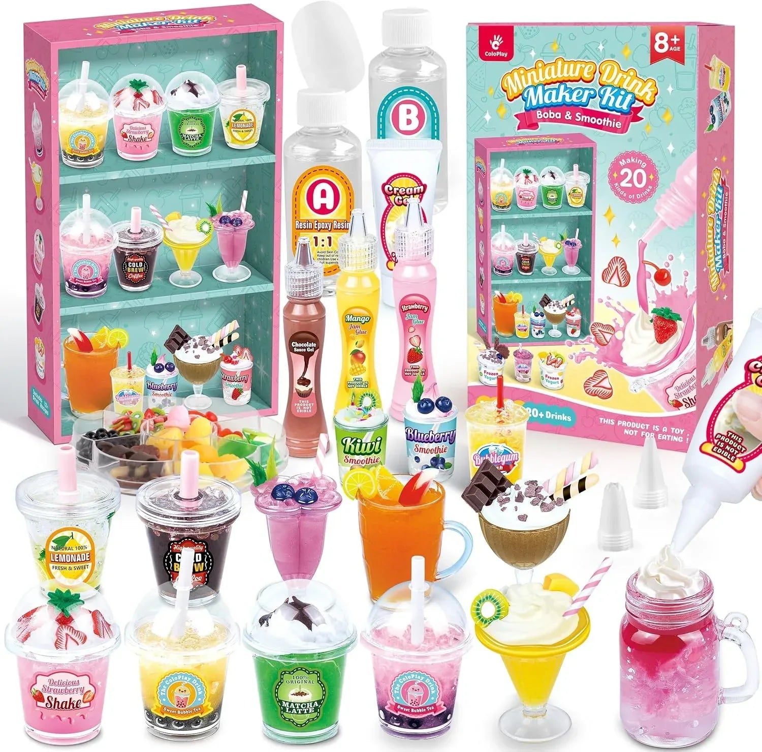 Miniature Drink Marker Kit For Creative Pretend Kitchen Fun - ToylandEU