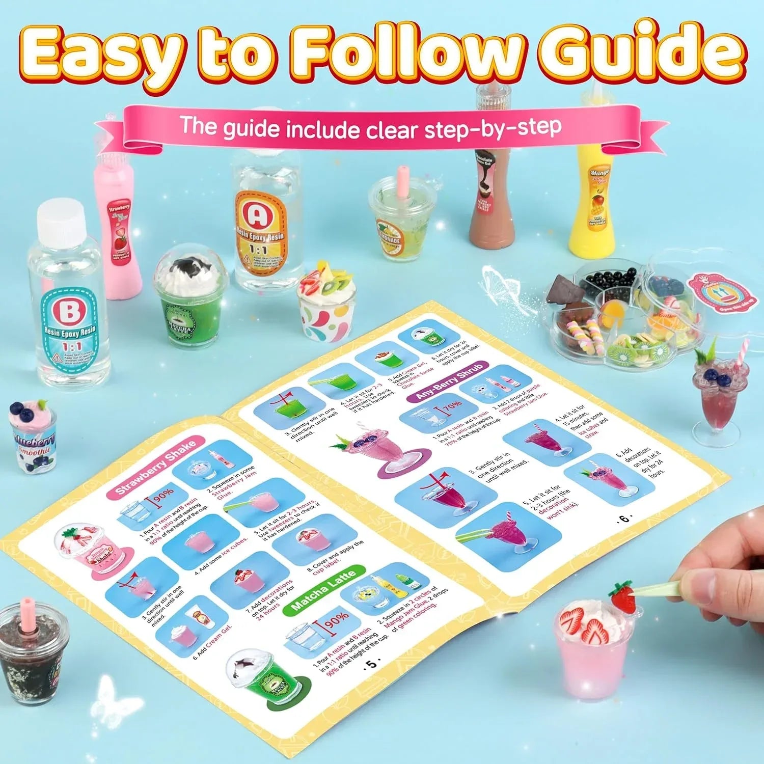 Miniature Drink Marker Kit For Creative Pretend Kitchen Fun - ToylandEU