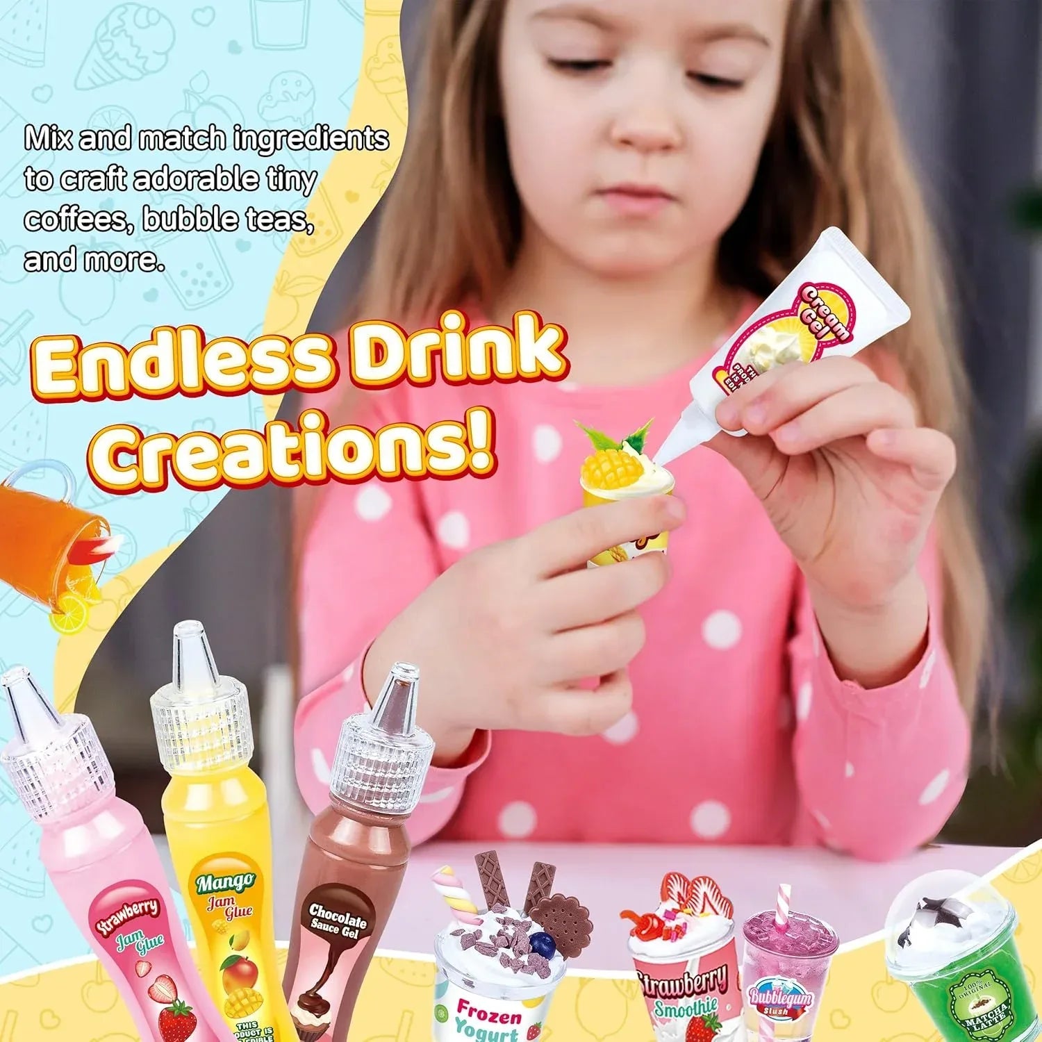 Miniature Drink Marker Kit For Creative Pretend Kitchen Fun - ToylandEU
