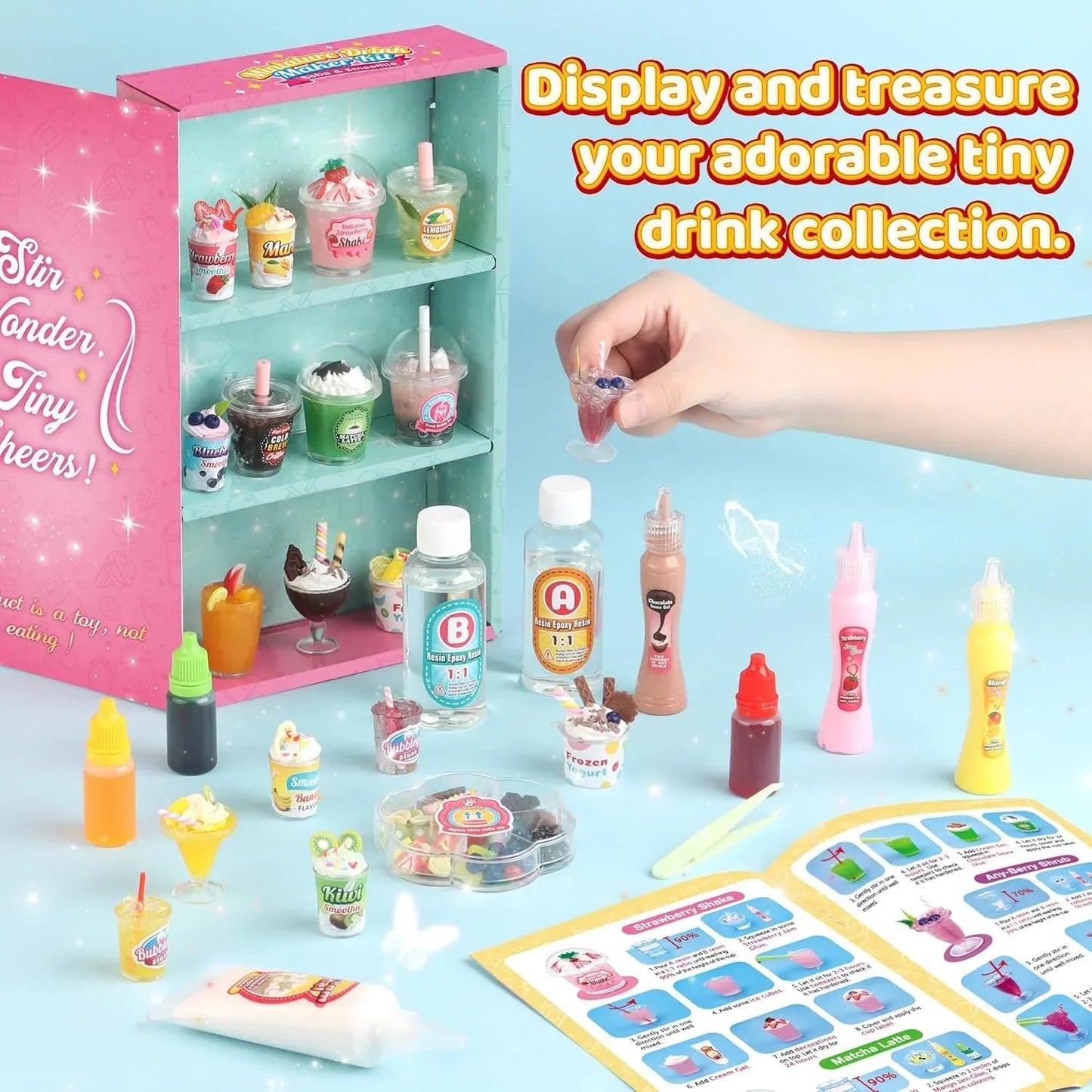 Miniature Drink Marker Kit For Creative Pretend Kitchen Fun - ToylandEU