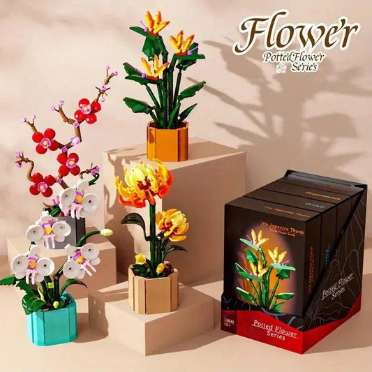  Miniature Flower Building Blocks Creative Gift Set -  ToylandEU™