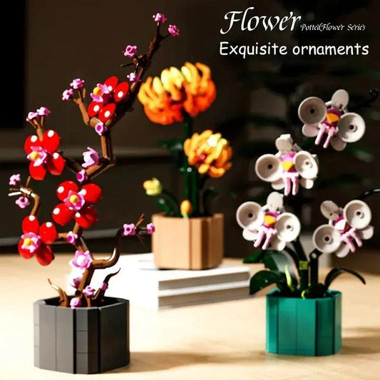  Miniature Flower Building Blocks Creative Gift Set -  ToylandEU™
