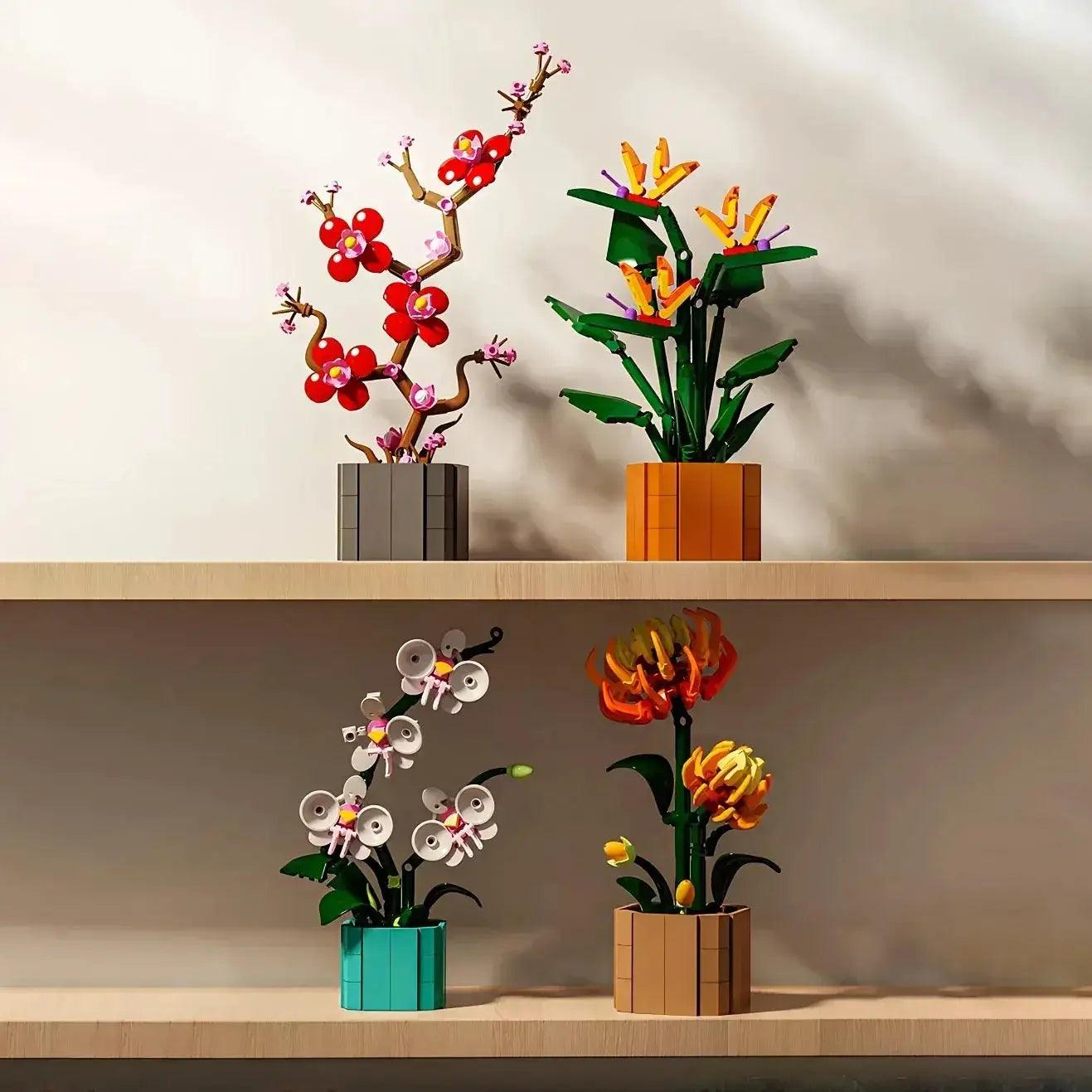  Miniature Flower Building Blocks Creative Gift Set -  ToylandEU™