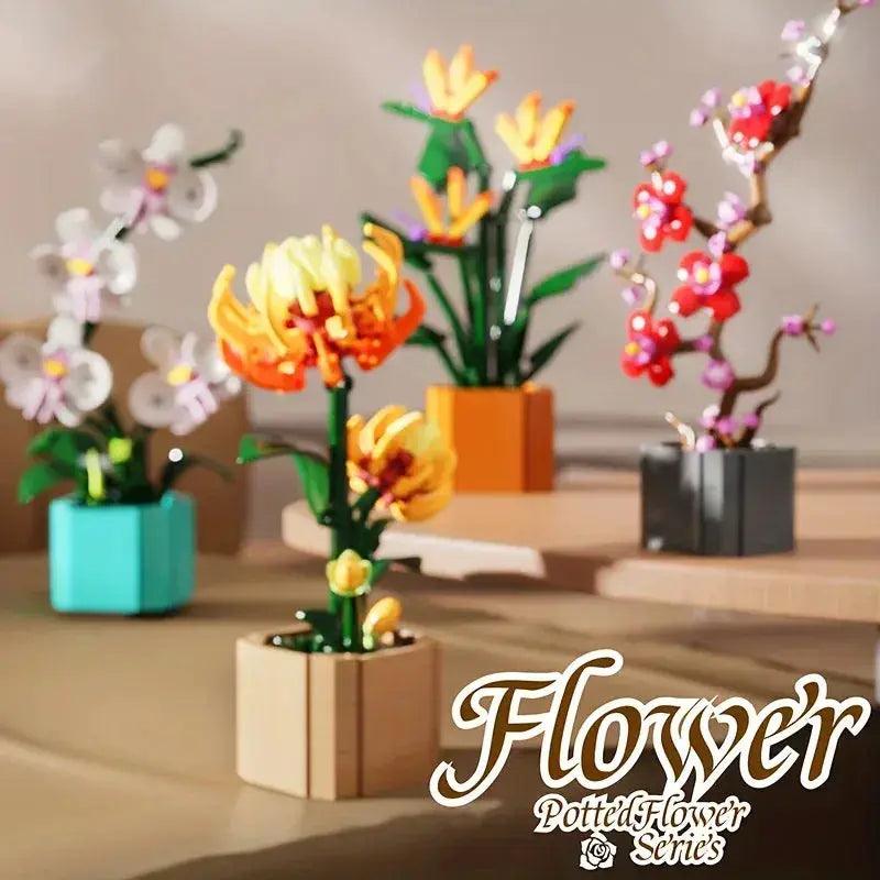  Miniature Flower Building Blocks Creative Gift Set -  ToylandEU™