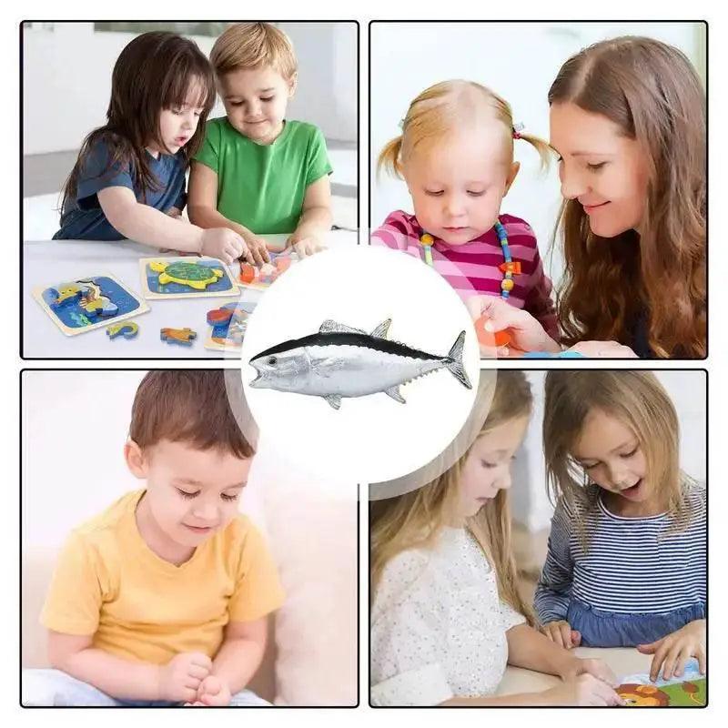  Realistic Marine Fish Models - Educational Tuna, Snapper & Salmon Set -  ToylandEU™