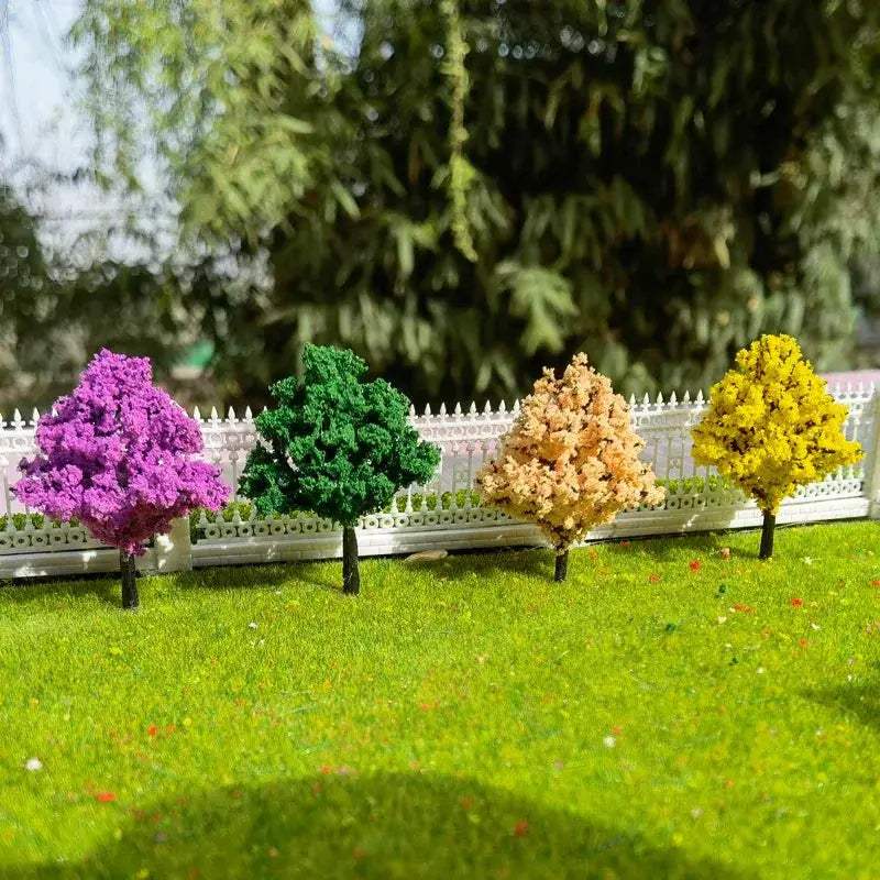 Miniature Peach Tree Models Handcrafted for Gardens and Train Layouts - ToylandEU
